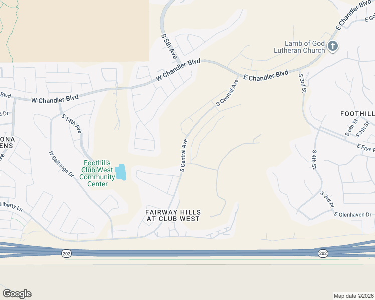 map of restaurants, bars, coffee shops, grocery stores, and more near 16249 South 1st Street in Phoenix