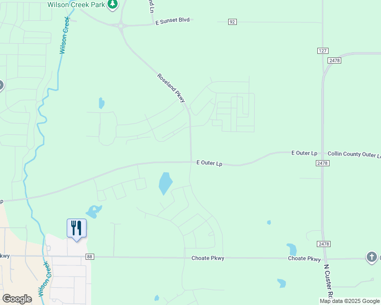 map of restaurants, bars, coffee shops, grocery stores, and more near in Celina