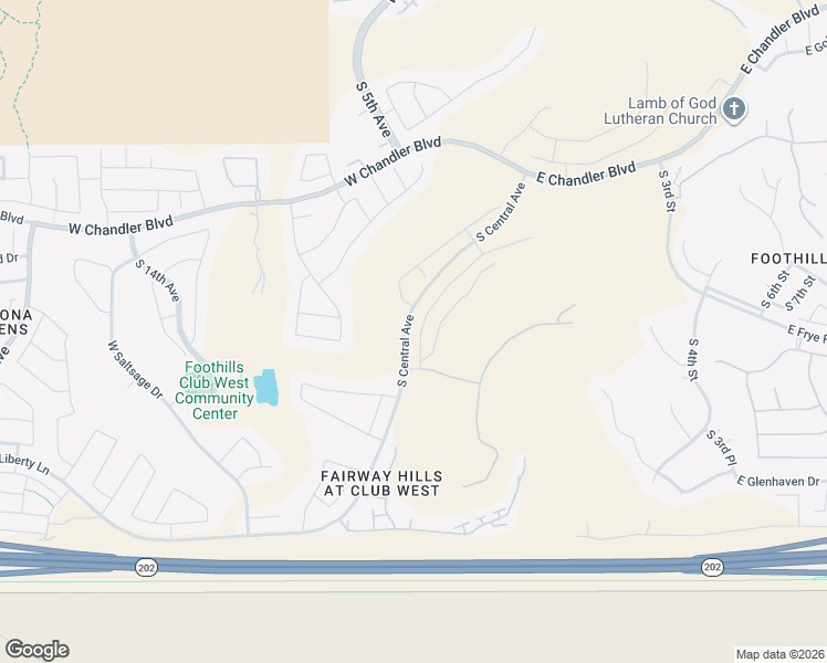 map of restaurants, bars, coffee shops, grocery stores, and more near 16249 South 1st Street in Phoenix