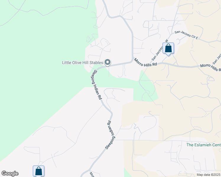 map of restaurants, bars, coffee shops, grocery stores, and more near 6542 Indian Trail Way in Fallbrook