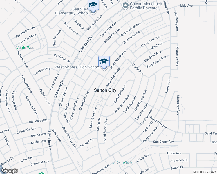 map of restaurants, bars, coffee shops, grocery stores, and more near 2362 Shore Gem Avenue in Thermal