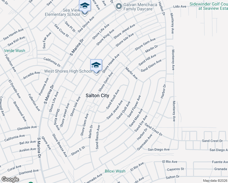 map of restaurants, bars, coffee shops, grocery stores, and more near 2357 Sand Knoll Avenue in Thermal