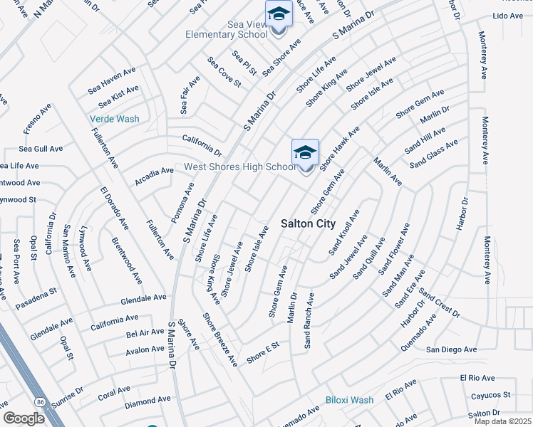 map of restaurants, bars, coffee shops, grocery stores, and more near 2363 Shore Isle Avenue in Thermal
