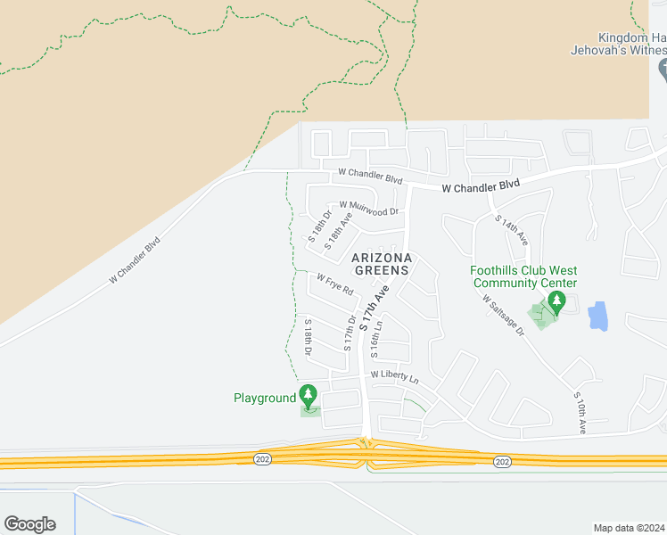 map of restaurants, bars, coffee shops, grocery stores, and more near 1751 West Amberwood Drive in Phoenix