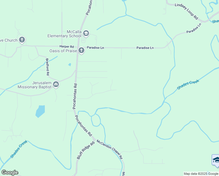 map of restaurants, bars, coffee shops, grocery stores, and more near 4240 Brookforest Drive in Bessemer