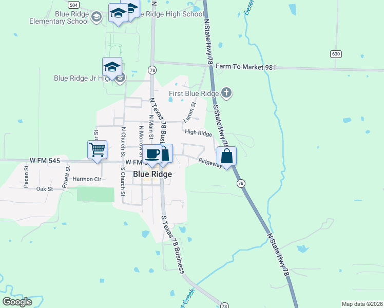 map of restaurants, bars, coffee shops, grocery stores, and more near 208 Ridgetop Court in Blue Ridge