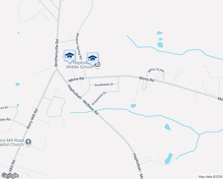 map of restaurants, bars, coffee shops, grocery stores, and more near 2411 Southdale Drive in Hephzibah