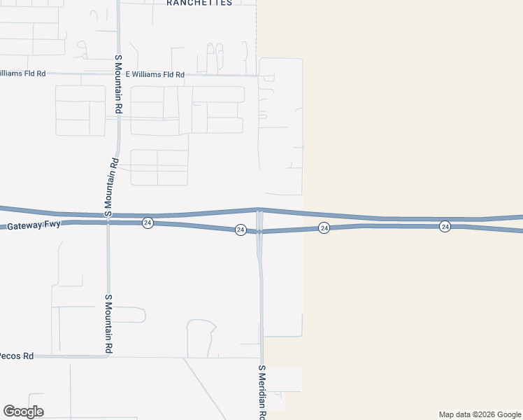 map of restaurants, bars, coffee shops, grocery stores, and more near West Frye Road in Mesa