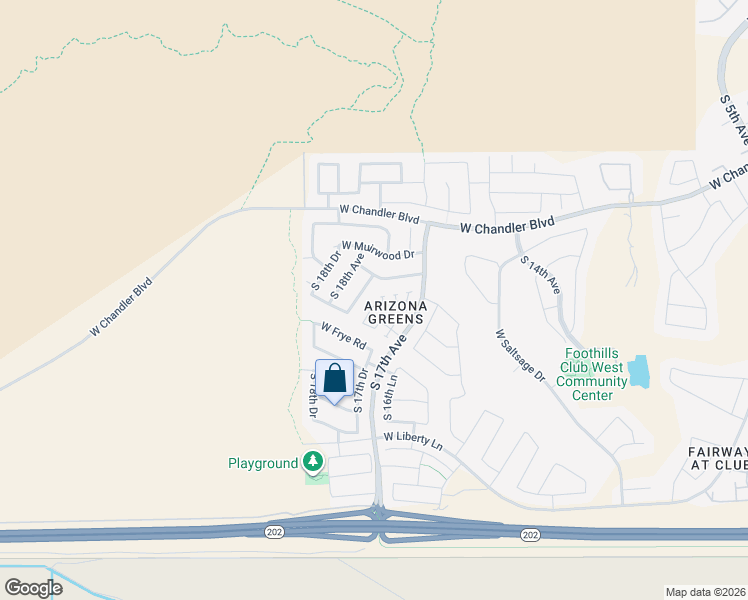 map of restaurants, bars, coffee shops, grocery stores, and more near 1744 West Amberwood Drive in Phoenix