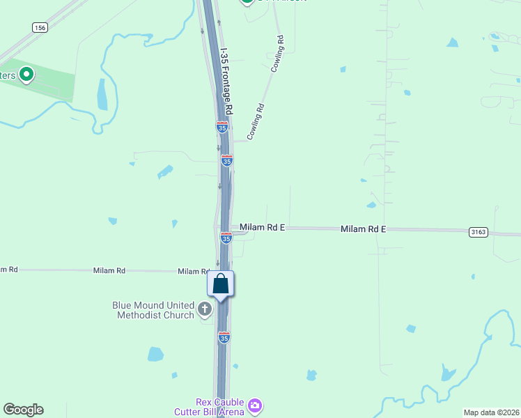 map of restaurants, bars, coffee shops, grocery stores, and more near 2824 Milam Road East in Sanger