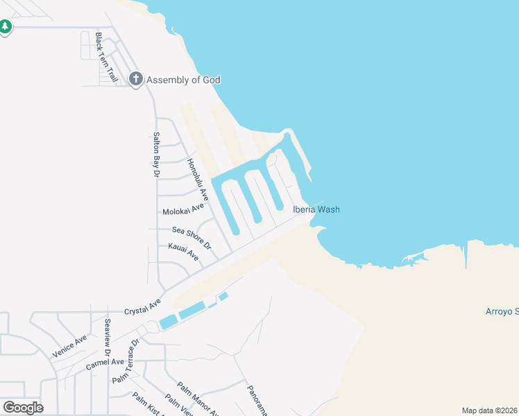 map of restaurants, bars, coffee shops, grocery stores, and more near 2351 Lanai Lane in Thermal
