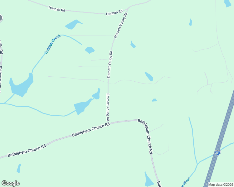 map of restaurants, bars, coffee shops, grocery stores, and more near 125 Emmett Young Road in Grantville