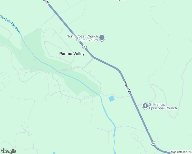 map of restaurants, bars, coffee shops, grocery stores, and more near 16203 Kupa Drive in Pauma Valley