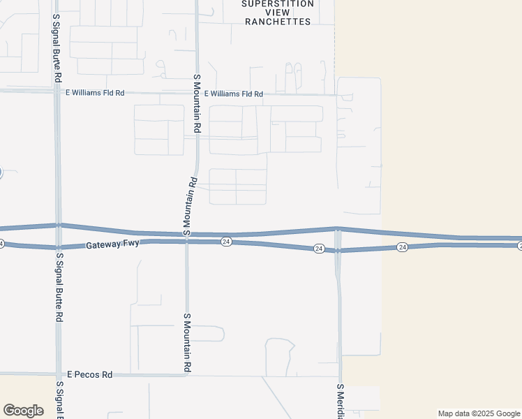 map of restaurants, bars, coffee shops, grocery stores, and more near 6533 South Mountain Road in Mesa