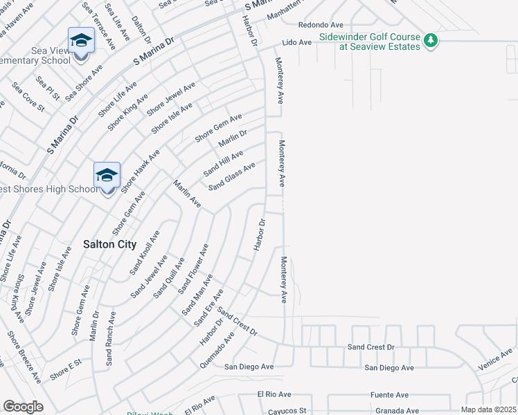 map of restaurants, bars, coffee shops, grocery stores, and more near 2375 Harbor Drive in Thermal