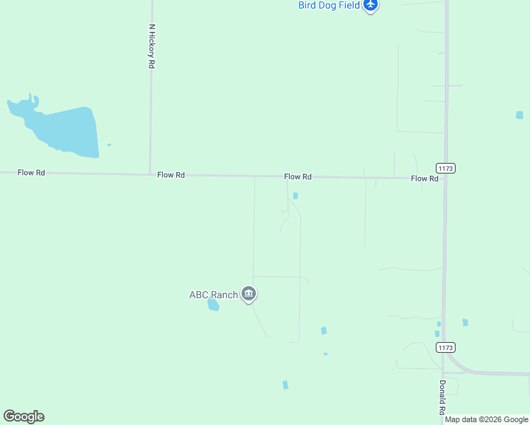 map of restaurants, bars, coffee shops, grocery stores, and more near 12953 Flow Road in Krum