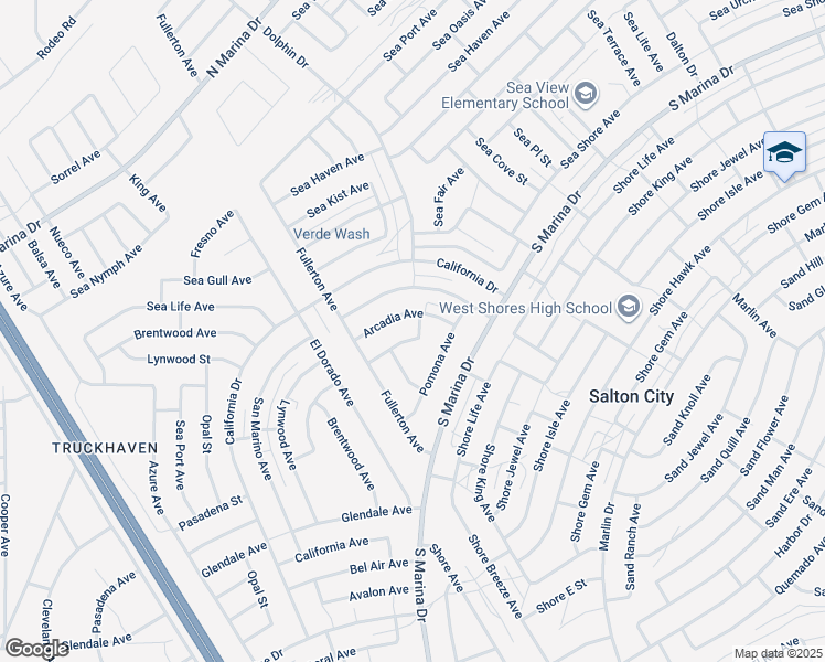 map of restaurants, bars, coffee shops, grocery stores, and more near 1226 Gabriel Avenue in Thermal