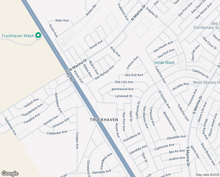 map of restaurants, bars, coffee shops, grocery stores, and more near 1362 Brentwood Avenue in Thermal