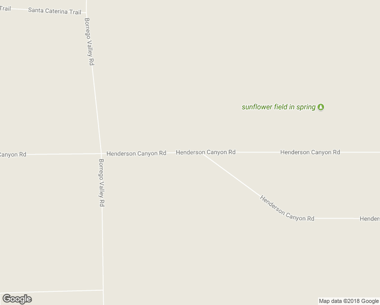 map of restaurants, bars, coffee shops, grocery stores, and more near Henderson Canyon Road in Borrego Springs