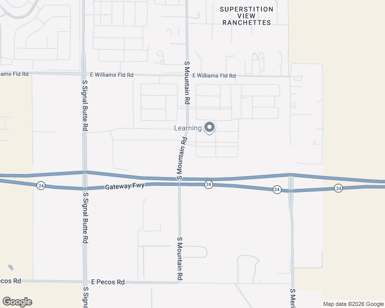 map of restaurants, bars, coffee shops, grocery stores, and more near 6205 South Mountain Road in Mesa