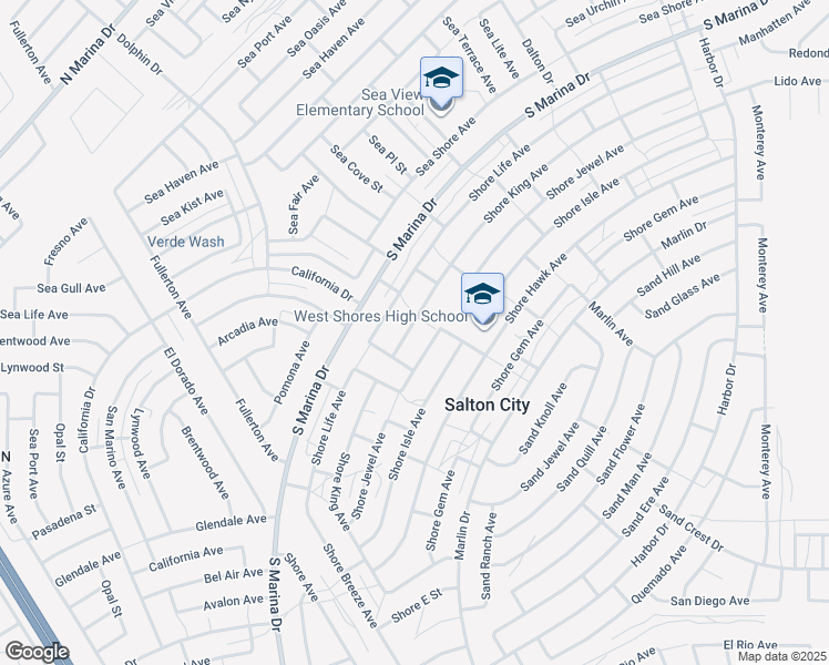 map of restaurants, bars, coffee shops, grocery stores, and more near 2384 Shore King Avenue in Thermal