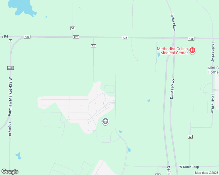 map of restaurants, bars, coffee shops, grocery stores, and more near in Celina