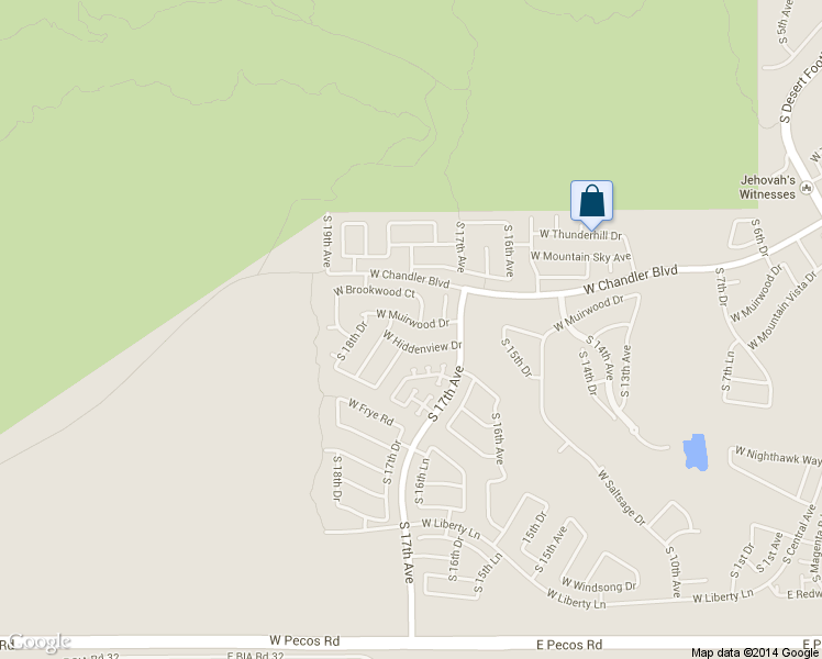 map of restaurants, bars, coffee shops, grocery stores, and more near 16009 South 17th Lane in Phoenix