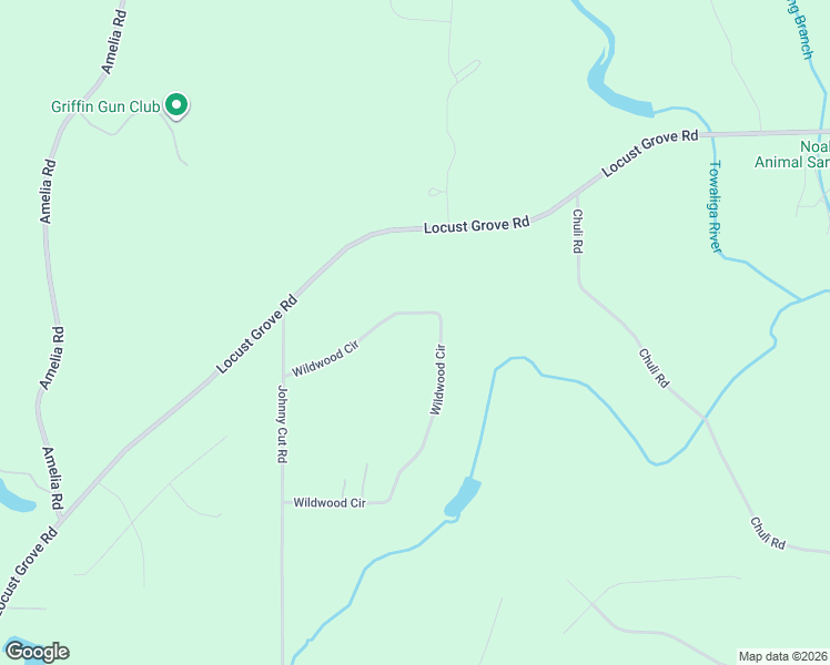 map of restaurants, bars, coffee shops, grocery stores, and more near 393 Wildwood Circle in Griffin