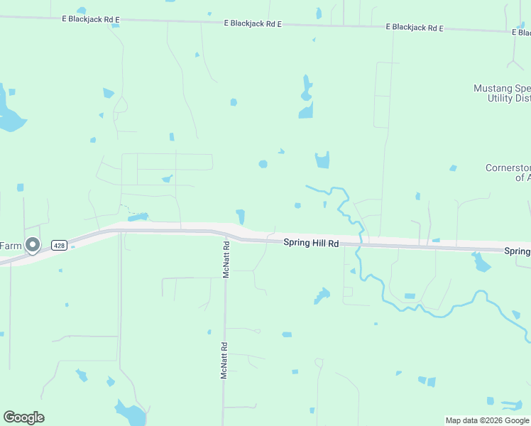 map of restaurants, bars, coffee shops, grocery stores, and more near 1937 Spring Hill Road in Aubrey