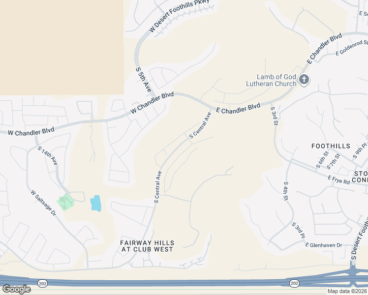 map of restaurants, bars, coffee shops, grocery stores, and more near 16032 South 1st Street in Phoenix