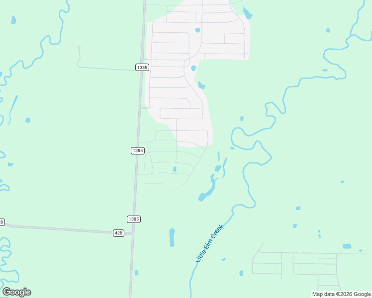 map of restaurants, bars, coffee shops, grocery stores, and more near Farm to Market Road 1385 in Pilot Point