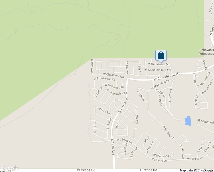 map of restaurants, bars, coffee shops, grocery stores, and more near 16006 South 18th Avenue in Phoenix