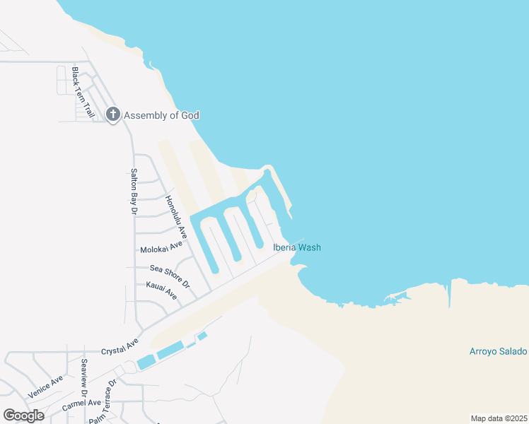 map of restaurants, bars, coffee shops, grocery stores, and more near 2372 Oahu Lane in Thermal