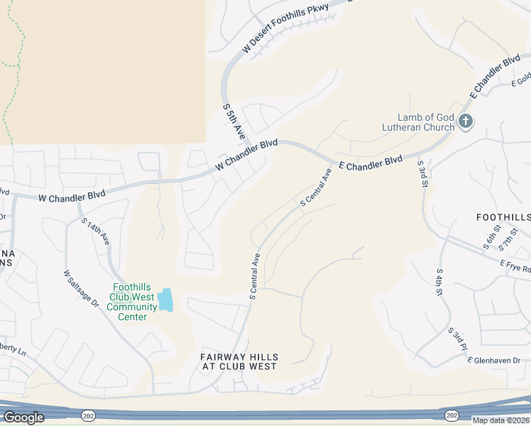 map of restaurants, bars, coffee shops, grocery stores, and more near 16020 South 1st Avenue in Phoenix