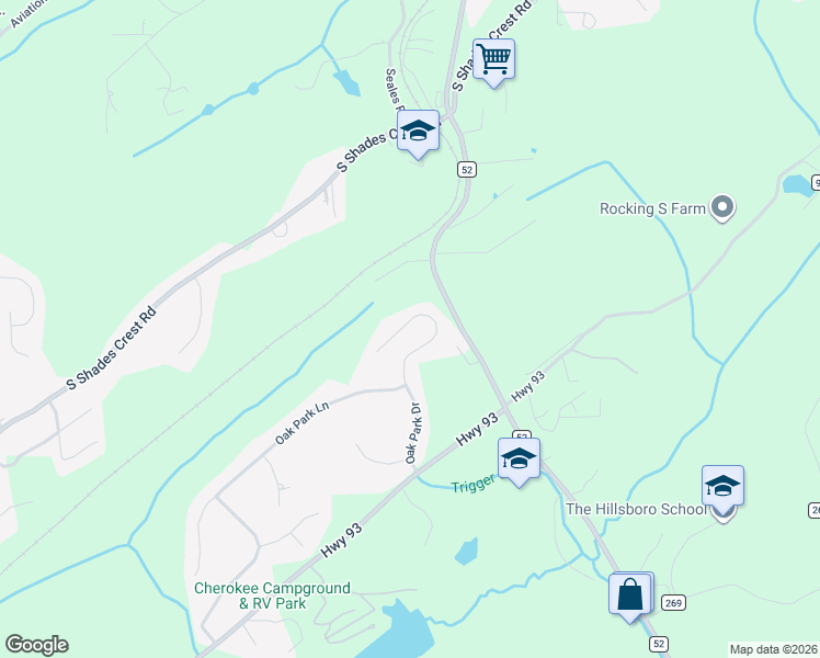 map of restaurants, bars, coffee shops, grocery stores, and more near 1596 Oak Park Drive in Helena
