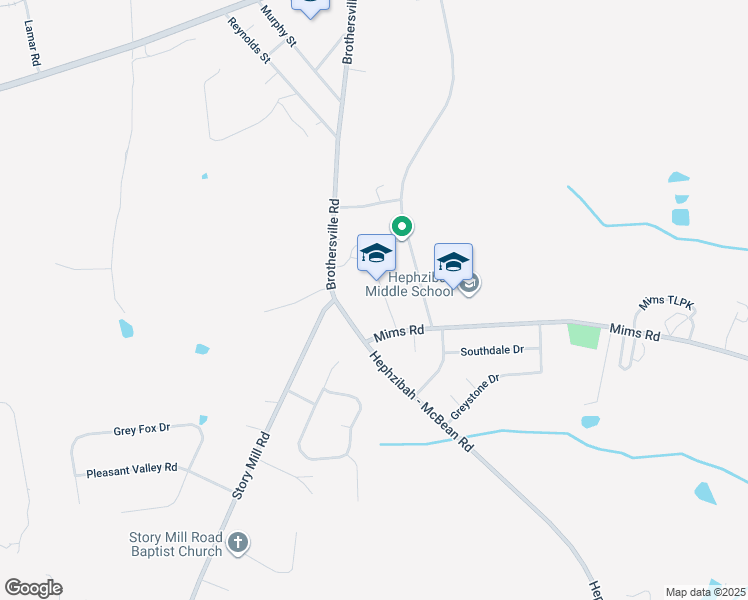 map of restaurants, bars, coffee shops, grocery stores, and more near 4558 Brothersville Road in Hephzibah