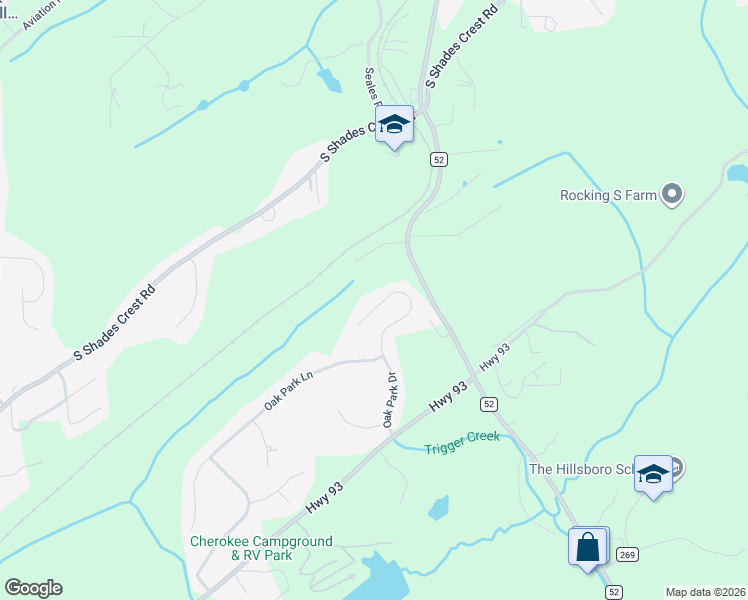 map of restaurants, bars, coffee shops, grocery stores, and more near 1596 Oak Park Drive in Helena