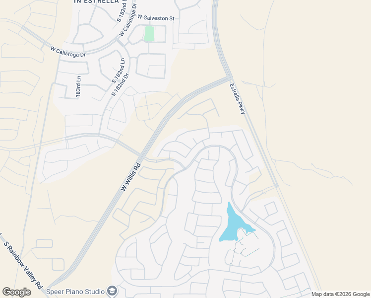 map of restaurants, bars, coffee shops, grocery stores, and more near 18011 W MUIRWOOD DR in Goodyear