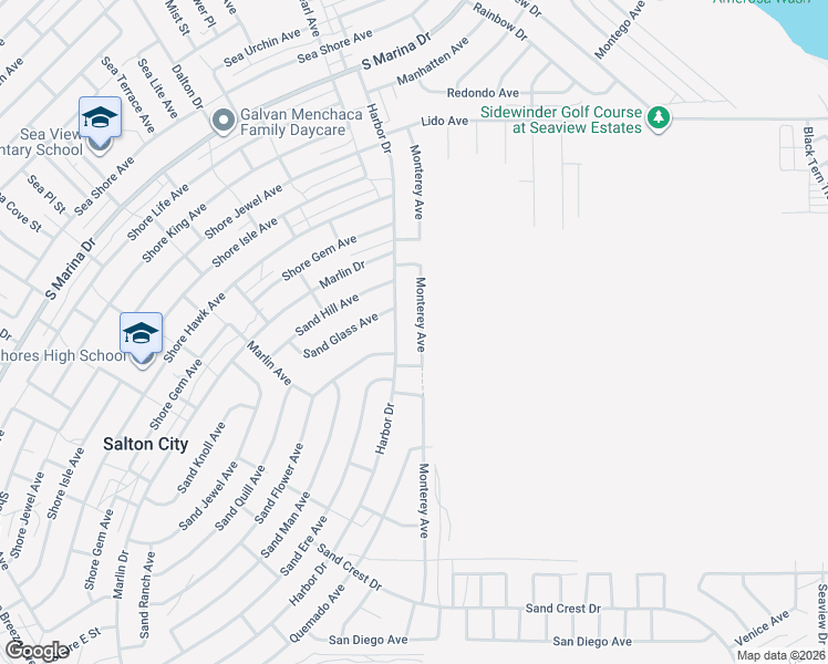 map of restaurants, bars, coffee shops, grocery stores, and more near 2399 Monterey Avenue in Thermal
