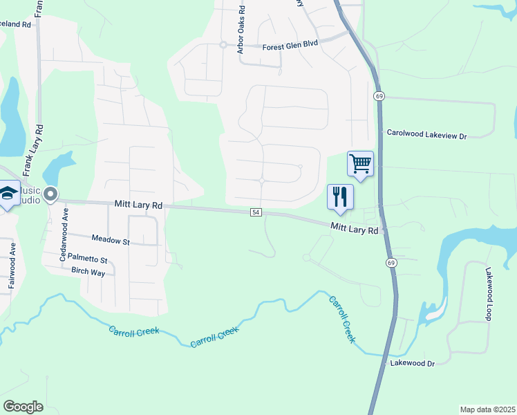 map of restaurants, bars, coffee shops, grocery stores, and more near Bristol Park Drive in Northport