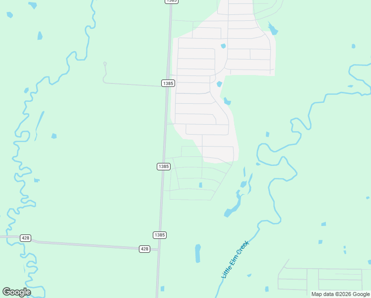 map of restaurants, bars, coffee shops, grocery stores, and more near Farm to Market Road 1385 in Pilot Point