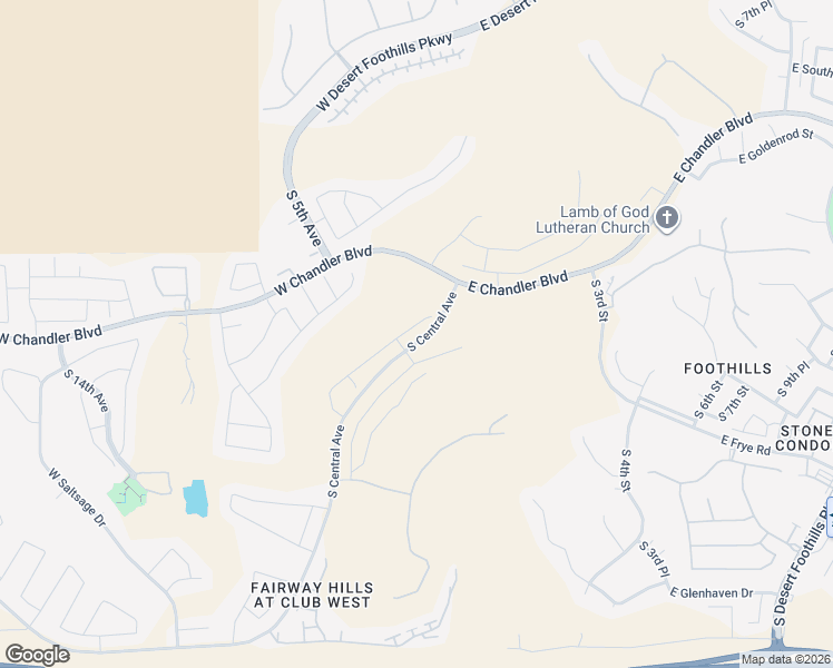 map of restaurants, bars, coffee shops, grocery stores, and more near 15811 South 1st Avenue in Phoenix