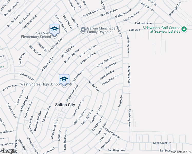 map of restaurants, bars, coffee shops, grocery stores, and more near 2410 Marlin Drive in Thermal