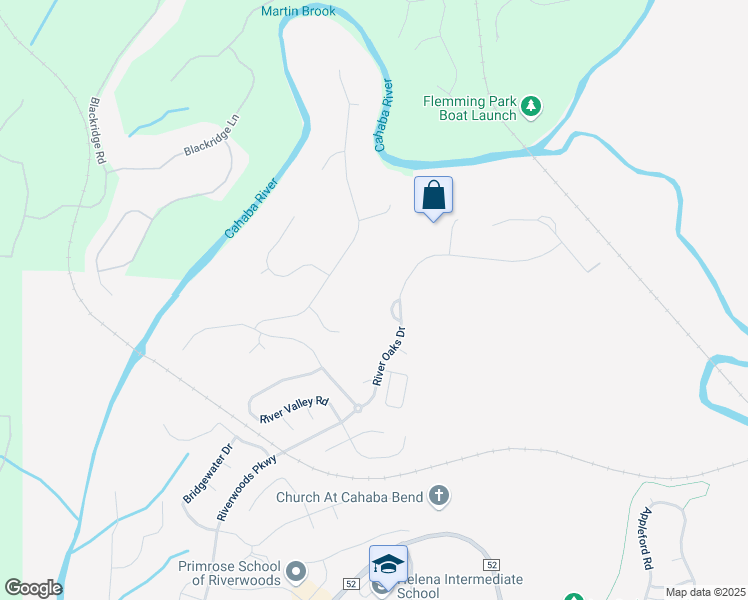 map of restaurants, bars, coffee shops, grocery stores, and more near 171 River Oaks Drive in Helena