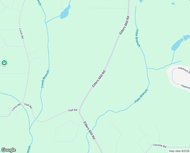 map of restaurants, bars, coffee shops, grocery stores, and more near 395 Elders Mill Road in Senoia
