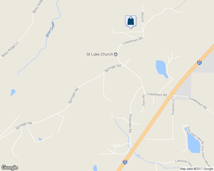 map of restaurants, bars, coffee shops, grocery stores, and more near 7050 Rutledge Drive in McCalla