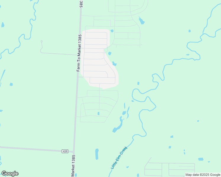 map of restaurants, bars, coffee shops, grocery stores, and more near Farm to Market Road 1385 in Pilot Point