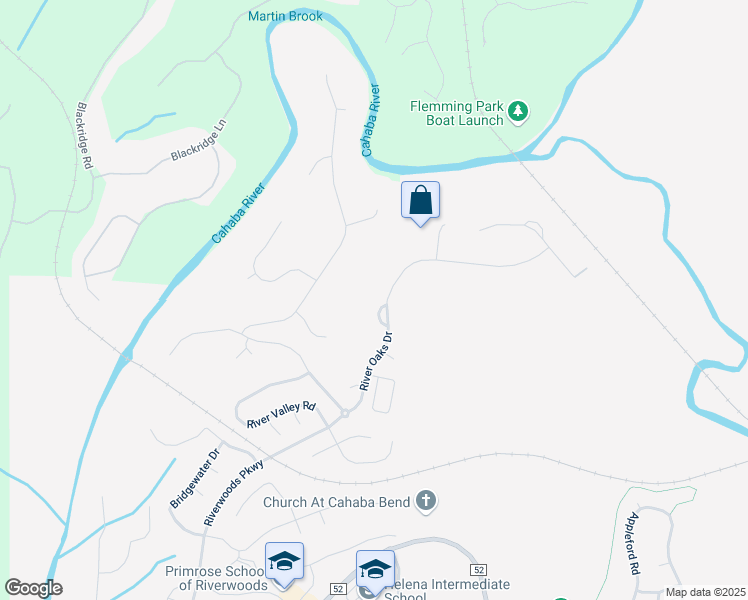 map of restaurants, bars, coffee shops, grocery stores, and more near 171 River Oaks Drive in Helena