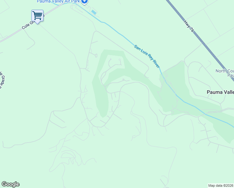 map of restaurants, bars, coffee shops, grocery stores, and more near 32404 Womsi Road in Pauma Valley