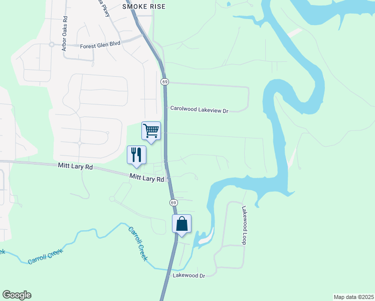 map of restaurants, bars, coffee shops, grocery stores, and more near 11101-11165 Lake Front Village in Northport